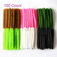 Lot 100 Assorted Senko Worms 4 Inches Salt and Scent Sinking Bait Bass