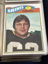1977 Topps Football John Hill Rookie New Orleans Saints #117 Ex-mt
