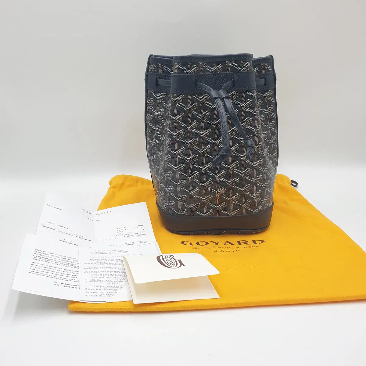 Goyard Petite Flow Bucket Bag in Signature Canvas