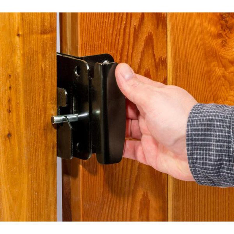 Fence Gate Latch Two Way Wood Metal Vinyl Gates Lock Both Sides Reversible New