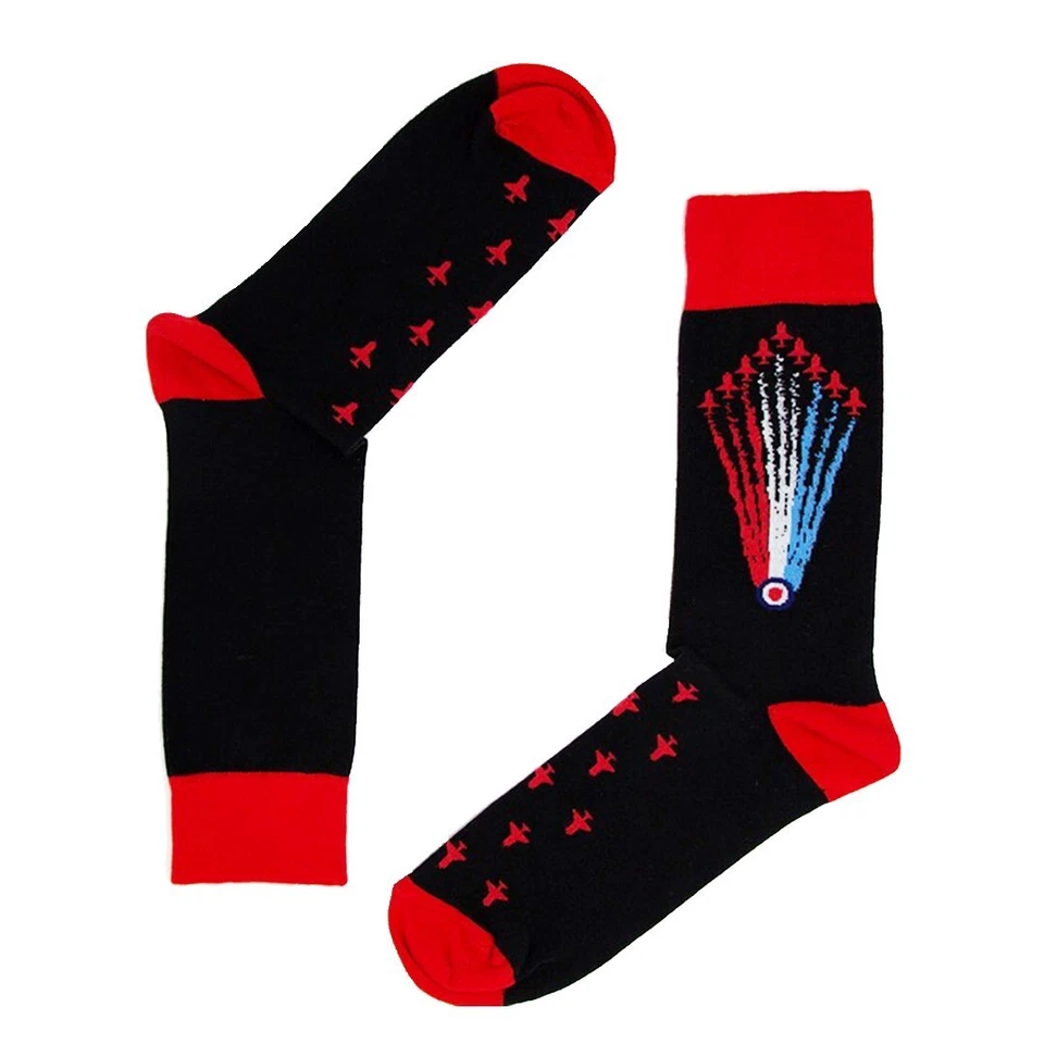 CITY OF CLOUDS ROYAL AIR FORCE RED ARROWS SMOKE YOUTH SOCKS (SIZE 4 - 6.5)
