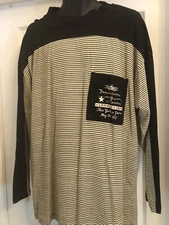 Gitano Vintage   Women's  Top Blouse  Large Striped Long Sleeve XL