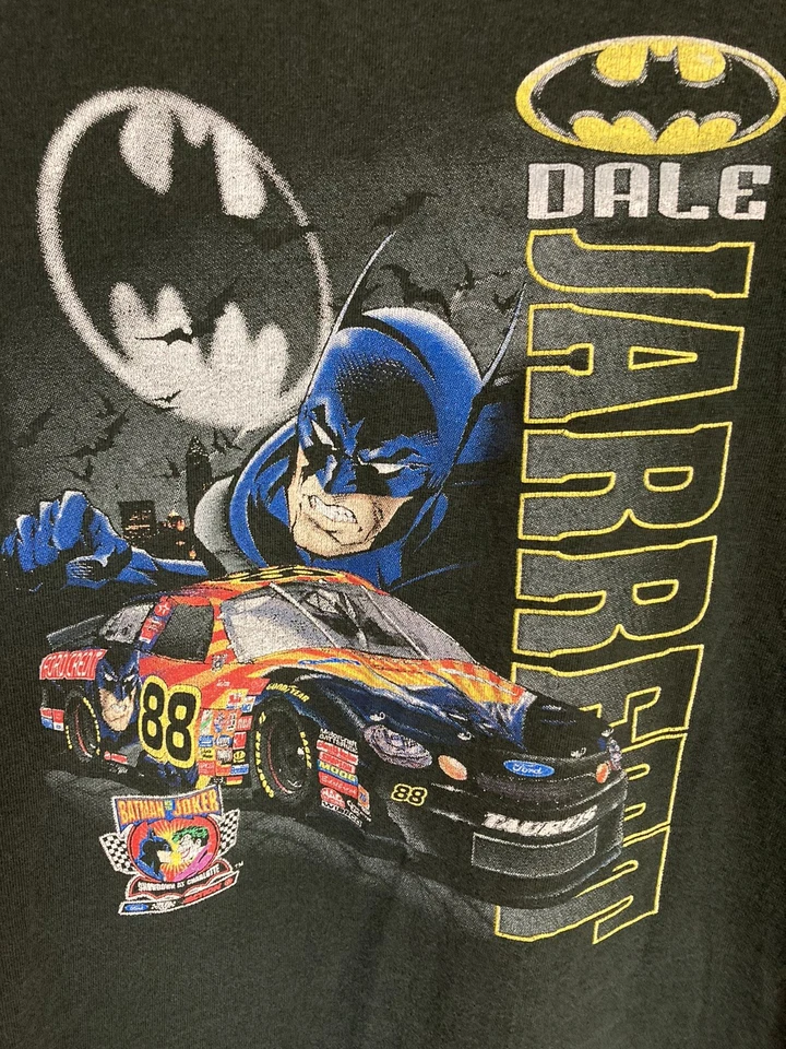 Camiseta De Colección 1998 Dale Jarrett Batman NASCAR Doble Cara Carreras Niños M (10-12) Foto 3 de 4