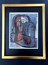 PABLO PICASSO 1961 PRINT + VINTAGE + MOUNTED AND FRAMED + BUY IT NOW!!
