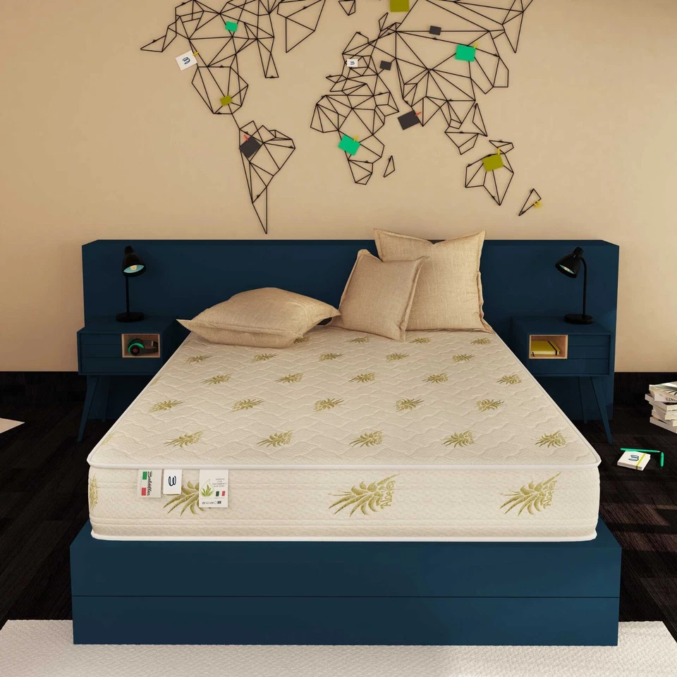 Materasso Memory Foam DUCK 20 Aloe Vera 20cm - Ergonomico, Ipoallergenico - Immagine 4 di 4