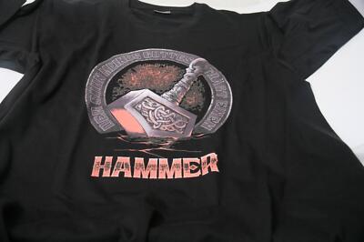T-Shirt Thors Hammer, schwarz, XL, Premium                   #T61