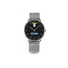 Orologio Uomo SS LAZIO P-LA6490XN1 Bracciale Acciaio Mesh Nero OFFICIAL