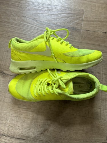 Nike Air Max Thea Flash Lime 2013 Green Lace Up Sneakers Kids 5.5 - Picture 3 of 11