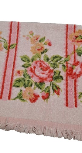 Vintage 1970’s Lot Of Hand Towels And Washcloths Cannon Purple Pink Floral - Picture 4 of 9