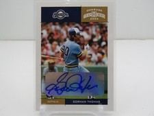 GORMAN THOMAS 2004 DONRUSS TEAM HEROES AUTOGRAPH AUTO! MILWAUKEE BREWERS!