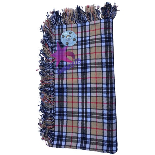 CC Neu Scottish Piper's Kilt Fly Plaid mit Stein Brosche/Kilt Fly Plaid Brosche - Bild 38 von 43