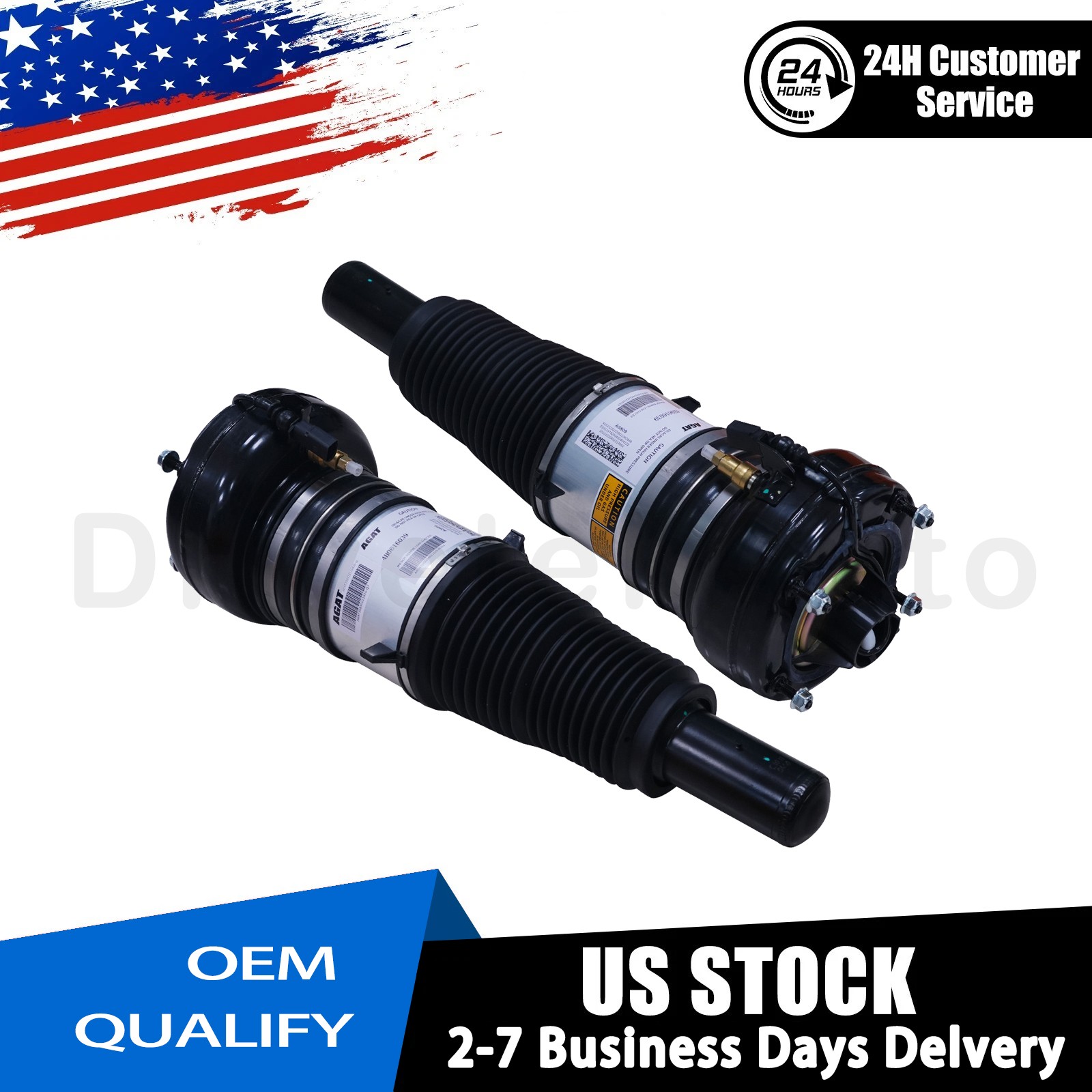 2x Front Air Suspension Struts For Audi A8 S8 4H 4H0616039 For Bentley Mulsanne