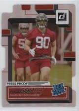 2022 Panini Donruss Rated Rookie Press Proof Silver Die-Cut 38/75 Logan Hall o8g