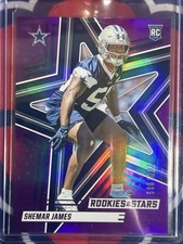2025 Panini Rookies & Stars #178 Shemar James RC Purple /999 - Cowboys