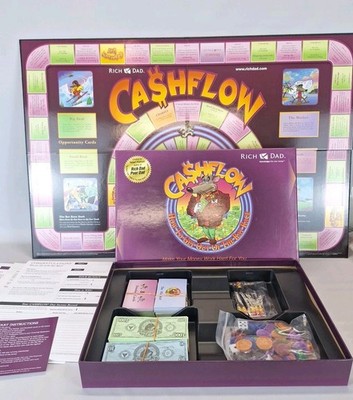 Cashflow Finance Investing Rat Race Board Game Rich Dad Poor Dad 2010