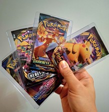 Pokemon Art Bundle SWSH Packs~REBEL CLASH-DARKNESS ABLAZE-VIVID VOLTAGE~X4 Packs