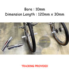 GT Old School Bicycle Axle Pegs Footrest Lever Chrome 10mm Bore Bmx / Freestyle