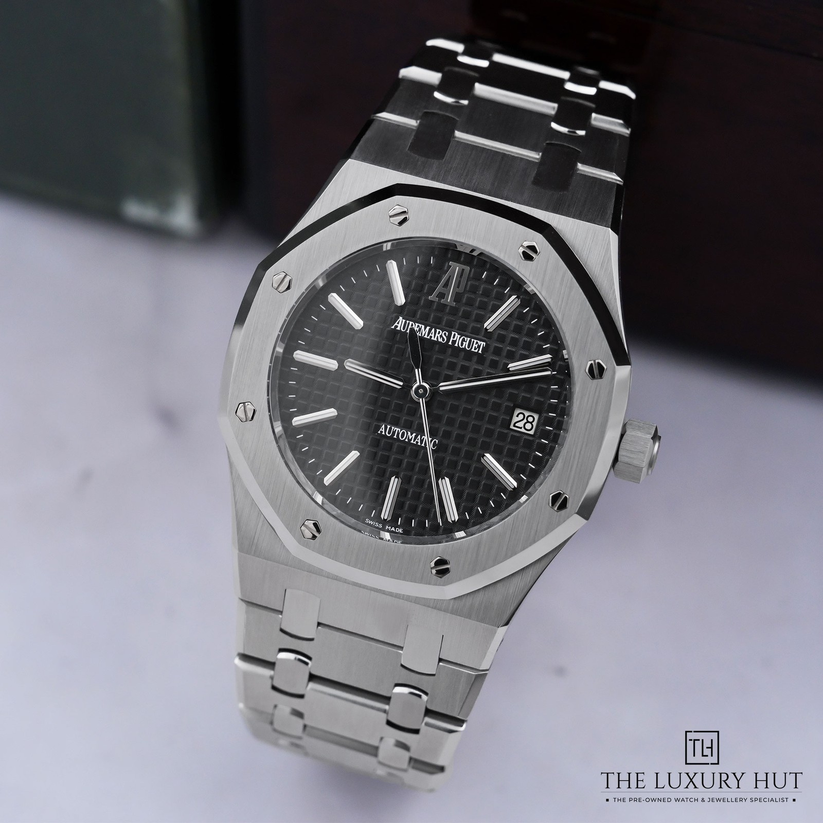 Audemars Piguet Royal Oak 15300ST.OO.1220ST.03 - 2007, With Box Steel 39mm Bl...