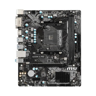 MSI A320M-A Pro MS-7C51 Ver.1.1 AMD A320 Mainboard Micro-ATX Sockel AM4  #324100