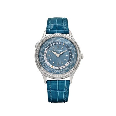 Patek Philippe Complications 7130G-016 World Time l White Gold Gray-Blue Dial