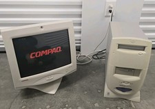 Vintage Gaming Compaq Presario MV720 Monitor  7360 Computer WORKING, READ DESC.