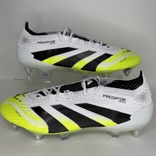 Adidas Predator Elite SG Cleats Cloud White Black Lucid Lemon Men Sizes JI1067