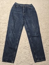 Vintage Lee Jeans Women's 14M Tapered Leg Made USA Denim Mom Pants 80s 90s