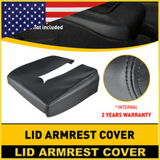 For Chevy Suburban Tahoe 2007-2013 Armrest Center Console Leather Cover Black Us