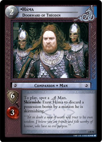 Hama, Doorward of Theoden - Foil Heavily Played LOTR: Ents of Fangorn (Foil)