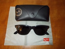 Ray Ban RB 4640L 601/31 Black Frame Green Glass 50mm Sunglasses w/Case  Cloth