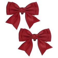 "2 St&uuml;ck f&uuml;r Damen Schuhclips, eleganter abnehmbarer Knoten rot"