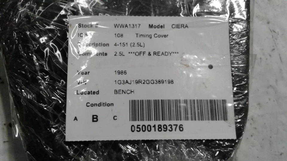 Timing Cover 4-151 2.5L Fits 85-93 S10/S15/SONOMA 612676 - Image 3 of 3