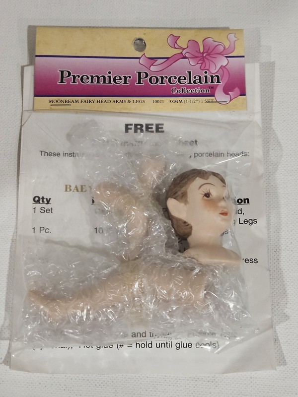 Premier Porcelain~MoonBeam Fairy~Head Arms & Legs~#10021~Taiwan~New