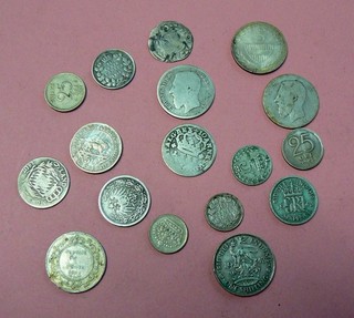 LOT DE PIECES ETRANGERES ARGENT