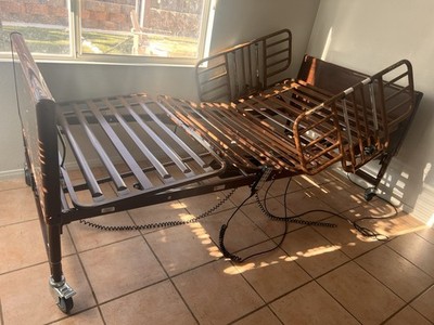 Drive Fully Electric Adjustable Bed Frame w/ Side Rails/Casters