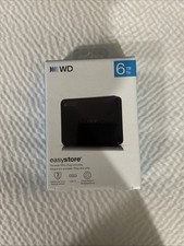 WD - Easystore 6TB External USB 3.2 Gen 1 Portable Hard Drive - Black NEW