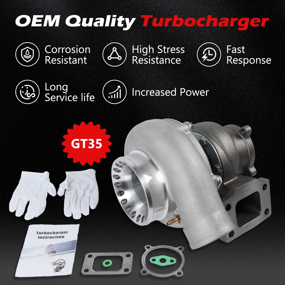 GT3582 GT35 Turbo Charger T3 AR.70/63 Anti-Surge Compressor Turbocharger Bearing Foto 3 de 4