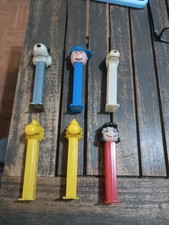 Peanuts Gang PEZ Dispensers Lucy Snoopy Woodstock Charlie Brown Set Lot Of 6