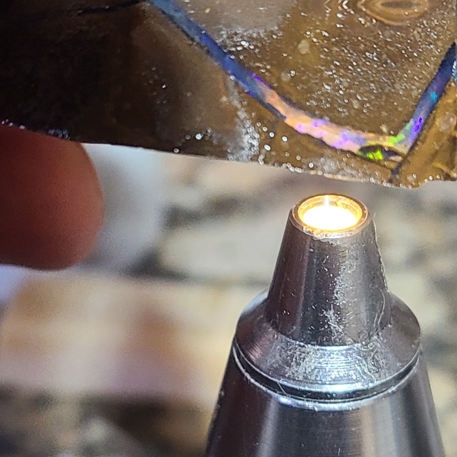 queensland boulder opal 170.6 CT. Thick Multi Color Bar. Big Flash. High Grade.