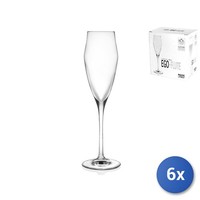 6X Calici Flute Aus Transparentem Glas Ego Cl18 Rcr 8007815254927