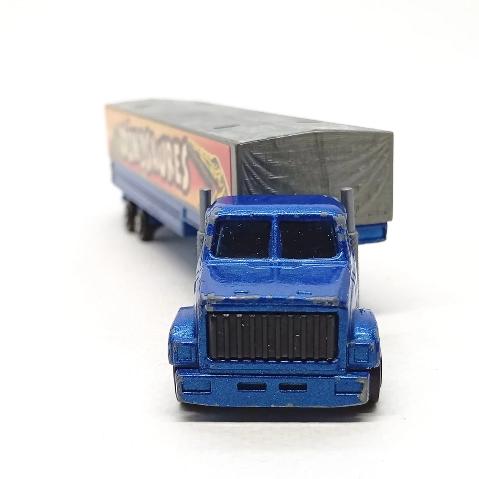Majorette Mack Truck Dinosaures Dark Blue 1/100 (6") Pre-Owned 001 - Image 2 of 4