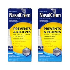 2 Pack - Nasal Crom Nasal Allergy Symptom Controller Spray .88 fl oz Each