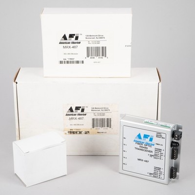 Unused MRX-487 Fiber Optic RS485 Transceiver by American Fibertek R003