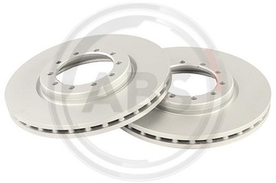 2x A.B.S. Bremsscheibe 18885 Grauguss für RENAULT MASCOTT MASTER PRO 110 150 dCi