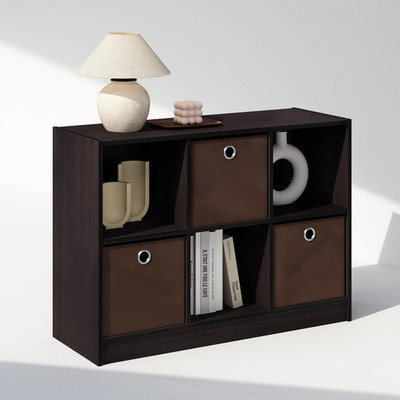 Furinno Cubic Closet Organizers And Storage 6-Cube Closet Organizer Bins Open