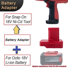 For OZITO/Einhell 18V Li-ion Battery Adapter To Fits Snap-On 18V Ni-Cd Tools