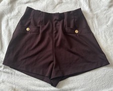H&M Dark Brown Interlock Shorts. UK 12-14 • Very good • H&M •