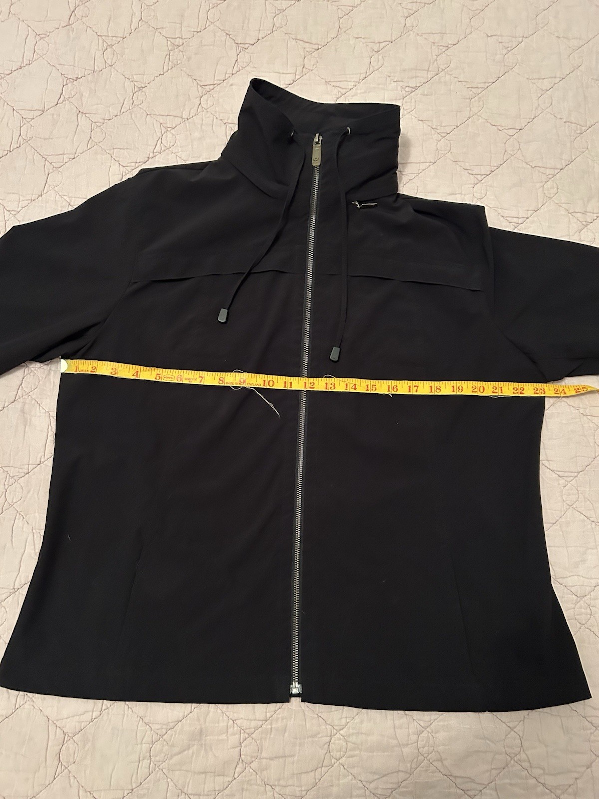 Chico's Women's Size 2 Basic Jacket Black Light W… - image 10