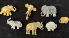 Mixed Lot Of Vintage Costume Jewelry Elephant Brooches (7)