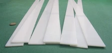 Hdpe White Bar .125" (1/8") Thick x 1.50" Wide x 24" Long, 8 Pcs, 16 Ft Total